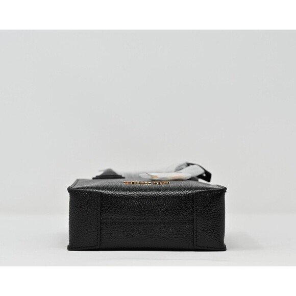 Michael Kors MK Mercer Extra Small NS Crossbody Bag Purse Black Gold Leather NWT - Picture 5 of 12